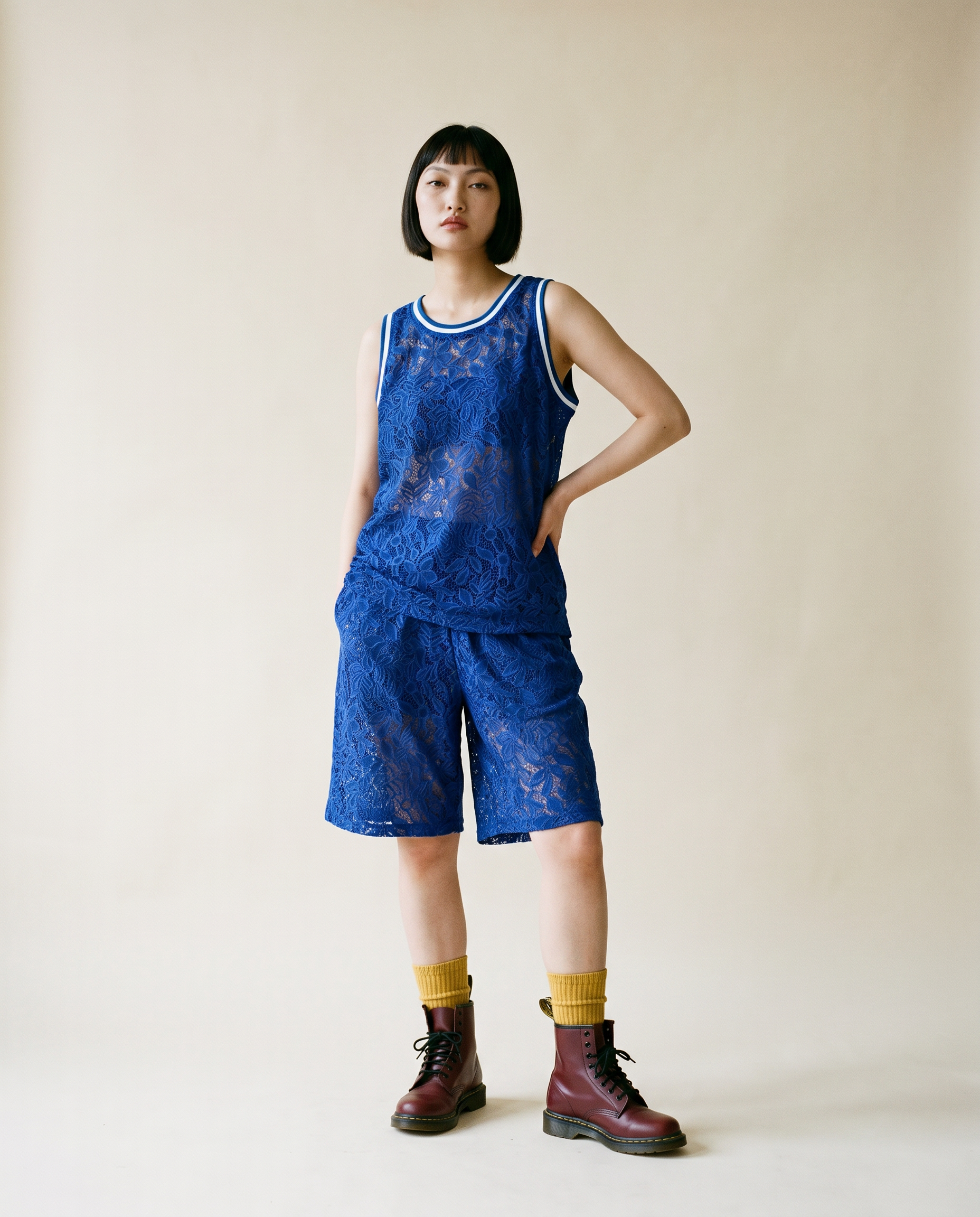 PRE-ORDER Studio Tigre Lace Basketball Set - Electric Blue
