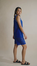 PRE-ORDER Studio Tigre Lace Basketball Set - Electric Blue