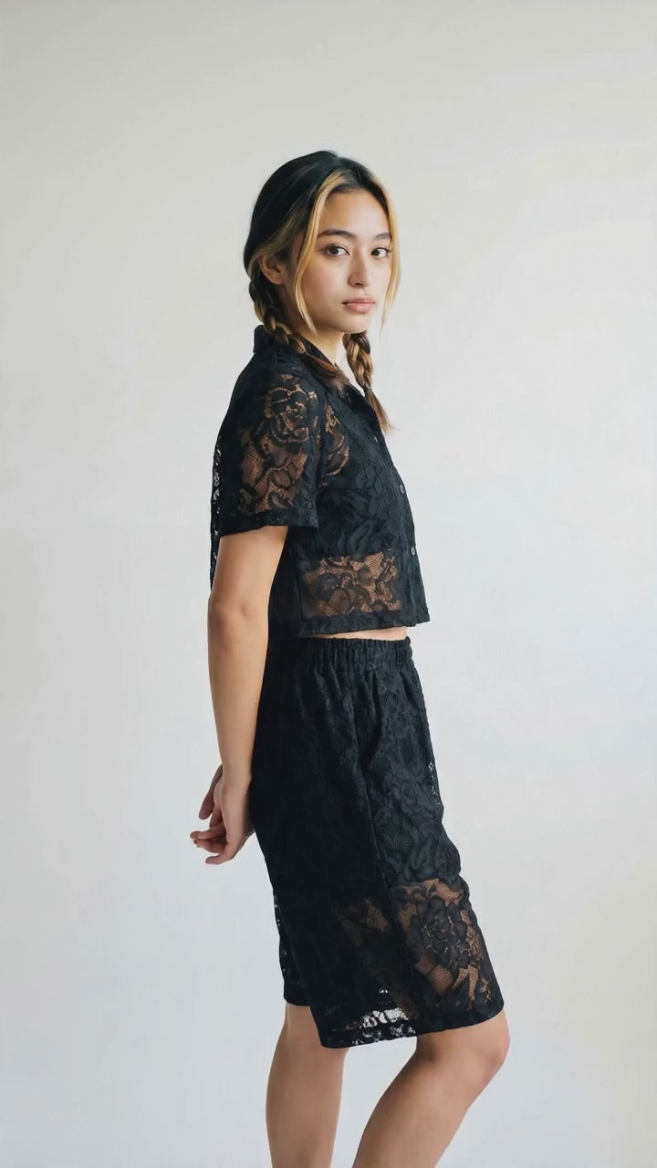 PRE-ORDER Studio Tigre NELA Lace Crop Top Set